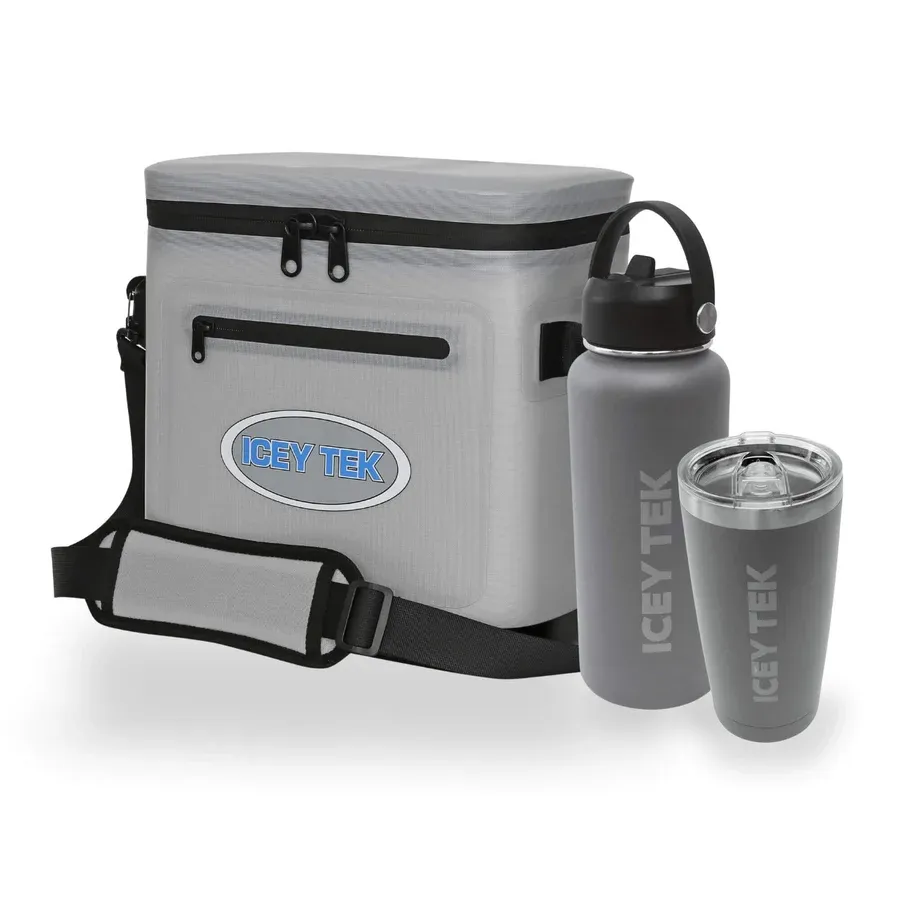 Icey Tek Soft Cooler 12L Drinkware Combo