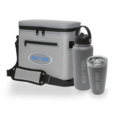 Icey Tek Soft Cooler 12L Drinkware Combo
