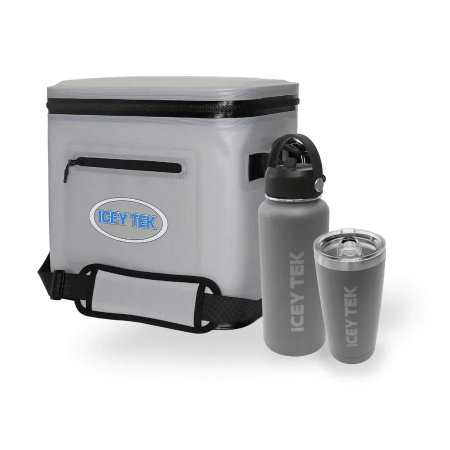 Icey Tek Soft Cooler 20L Drinkware Combo