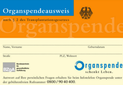 Beratung zum Organspendeausweis