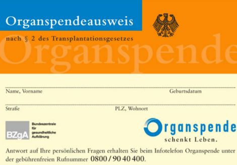 Beratung zum Organspendeausweis