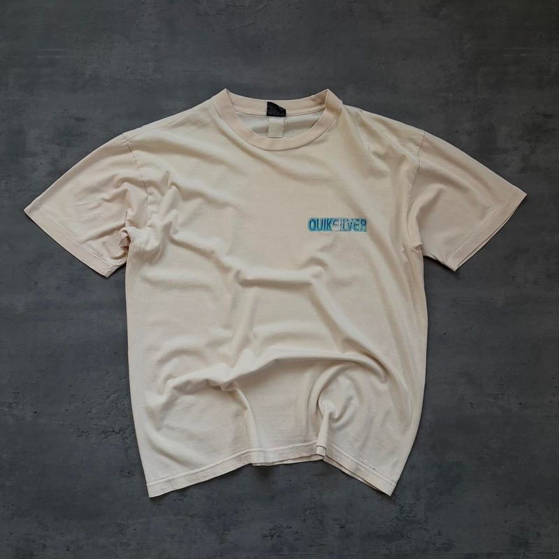 2000s Quiksiver Logo Print T-shirt