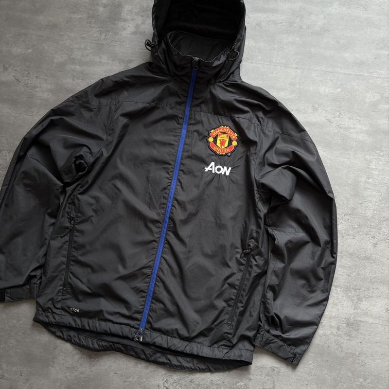 2000s Nike Manchester United Hooded Track Jacket