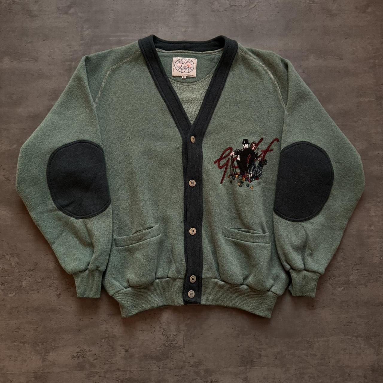 90s Green Iceberg Sport Button-up Knit