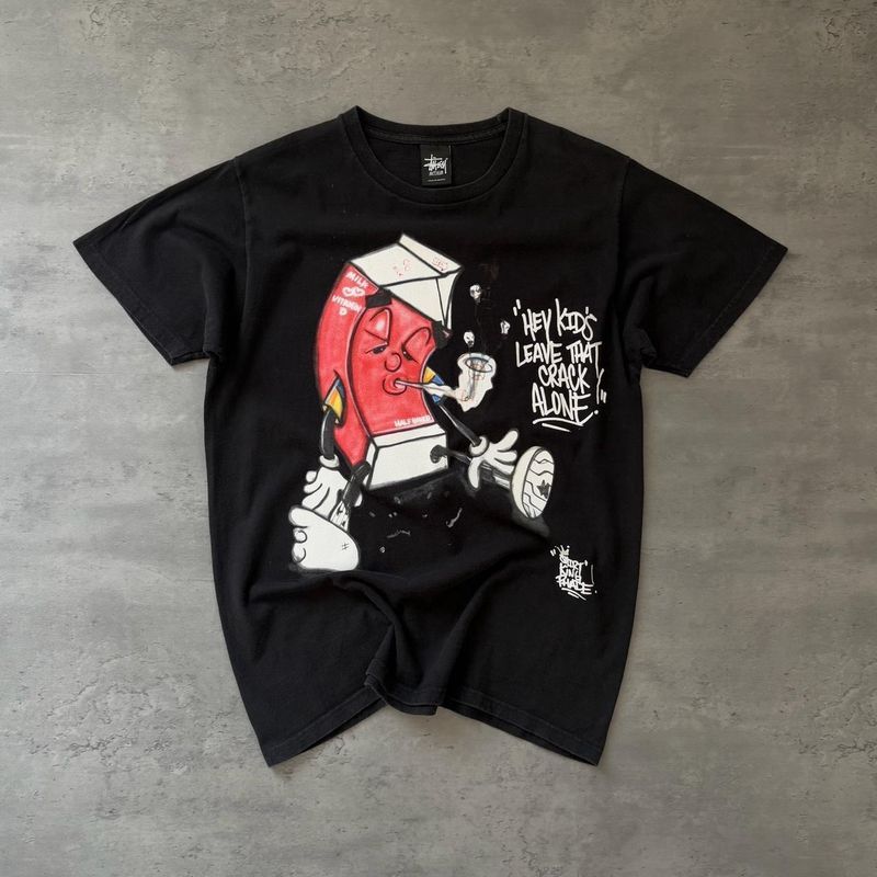 2000s Stüssy Crack T-shirt