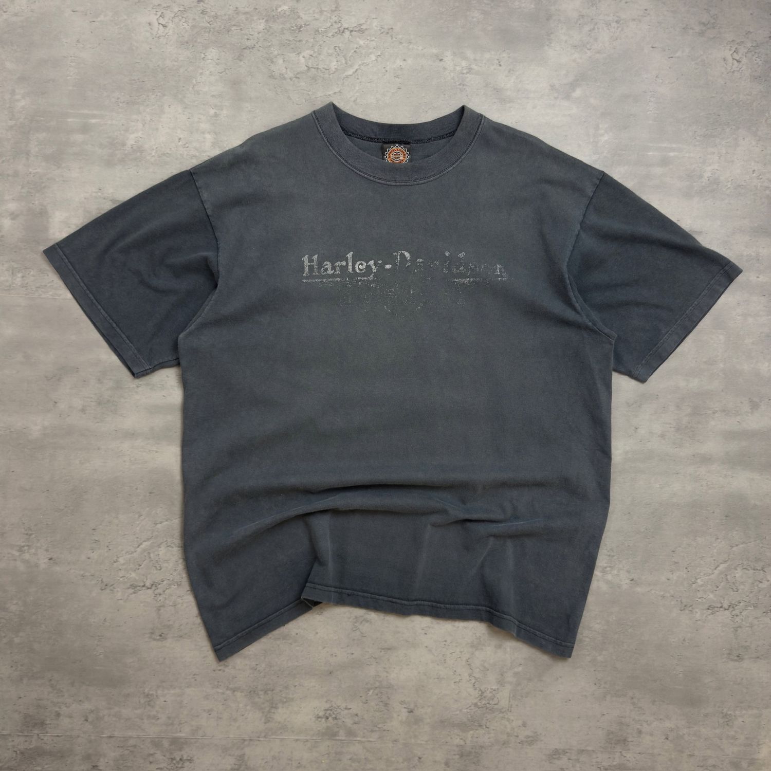 Washed Grey Harley Davidson Made in USA T-shirt