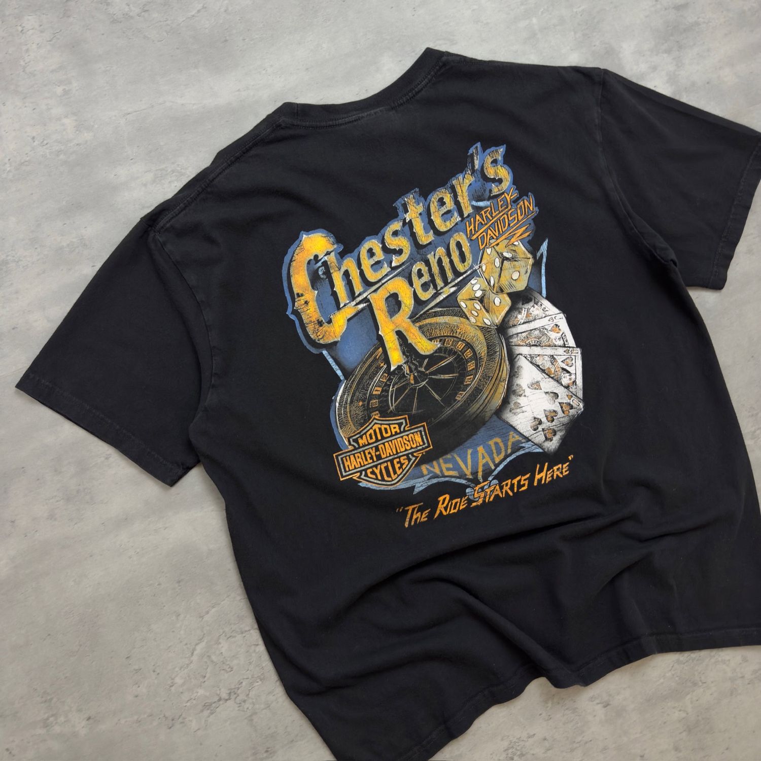 Black Harley Davidson Nevada T-shirt