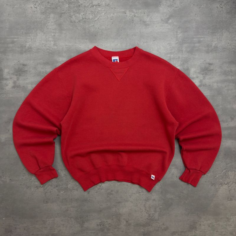 Red Russell Athletic Blank Sweatshirt