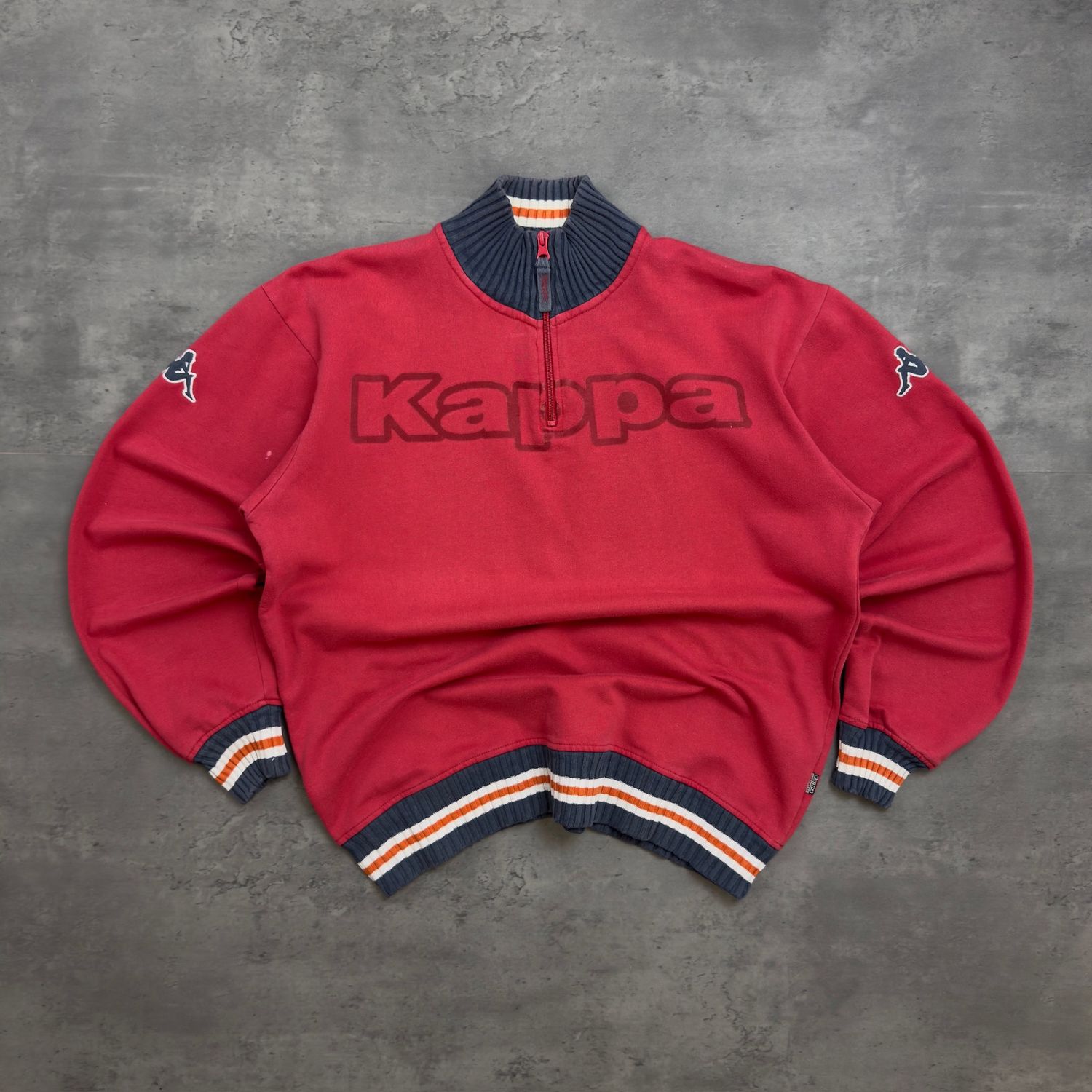 Red and Grey Kappa Quarter Zip