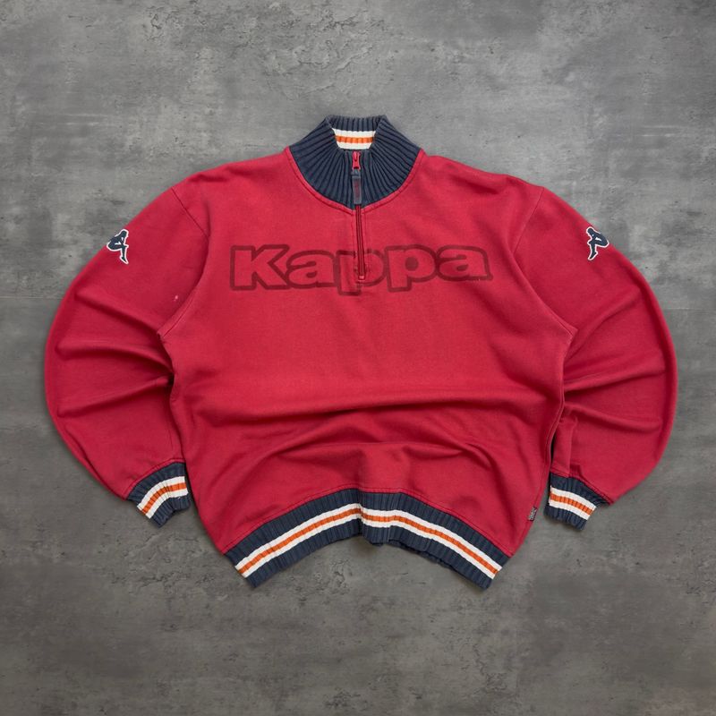 Red and Grey Kappa Quarter Zip