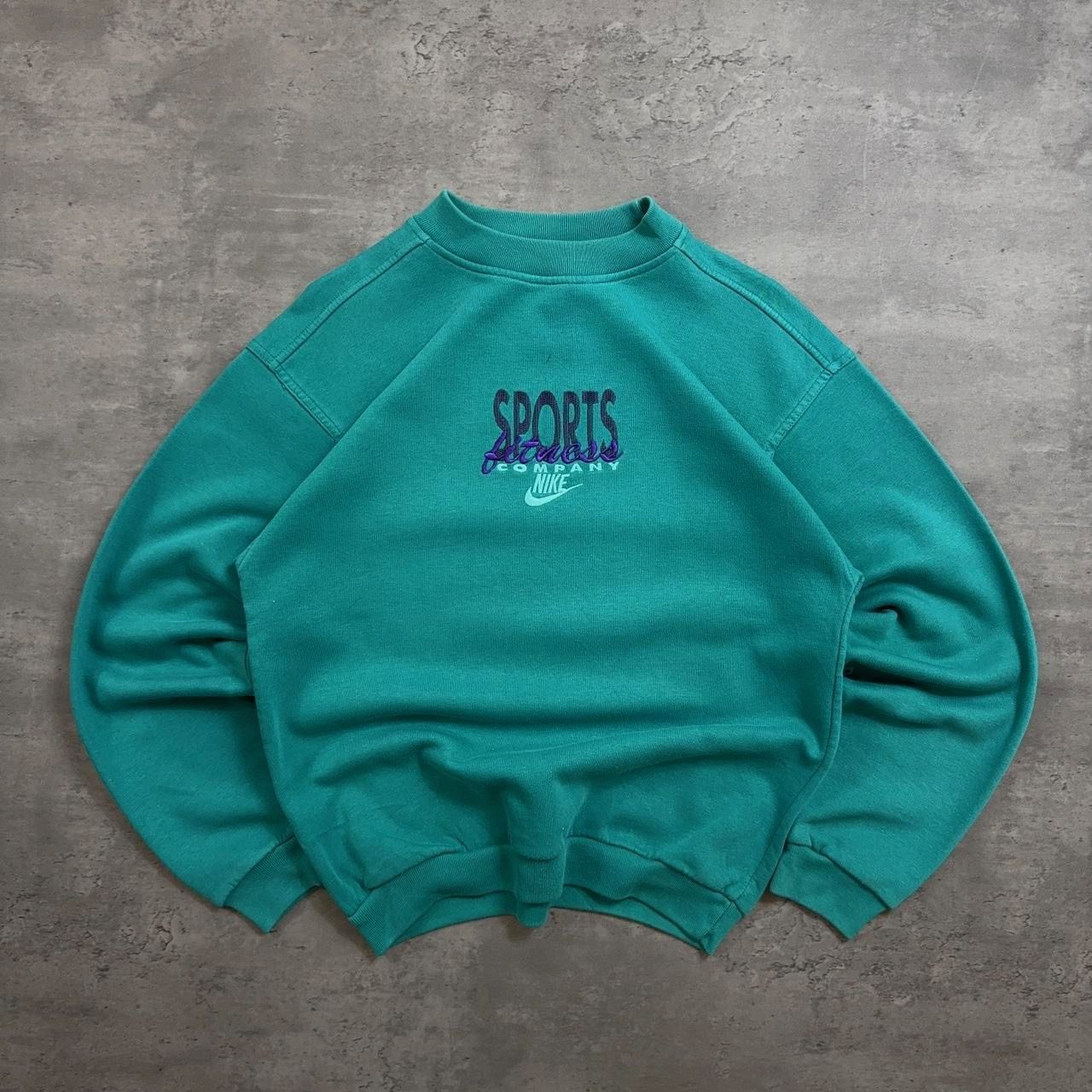 Turquoise Nike Sports Fitness Company Sweatshirt