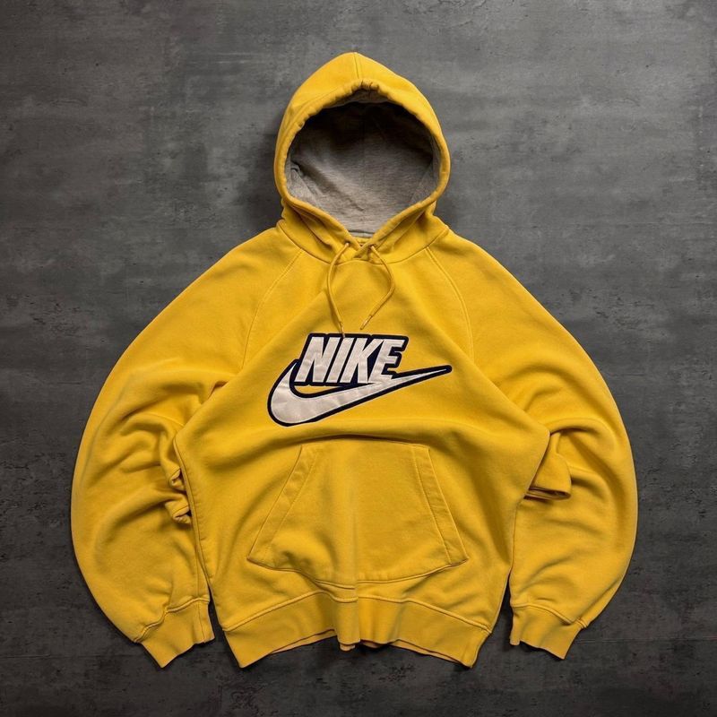 Yellow Nike Reflective Logo Hoodie
