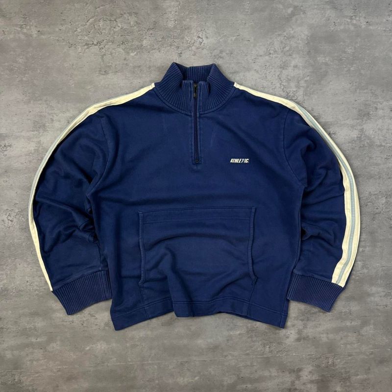 Navy and Creme Nike Quarter Zip