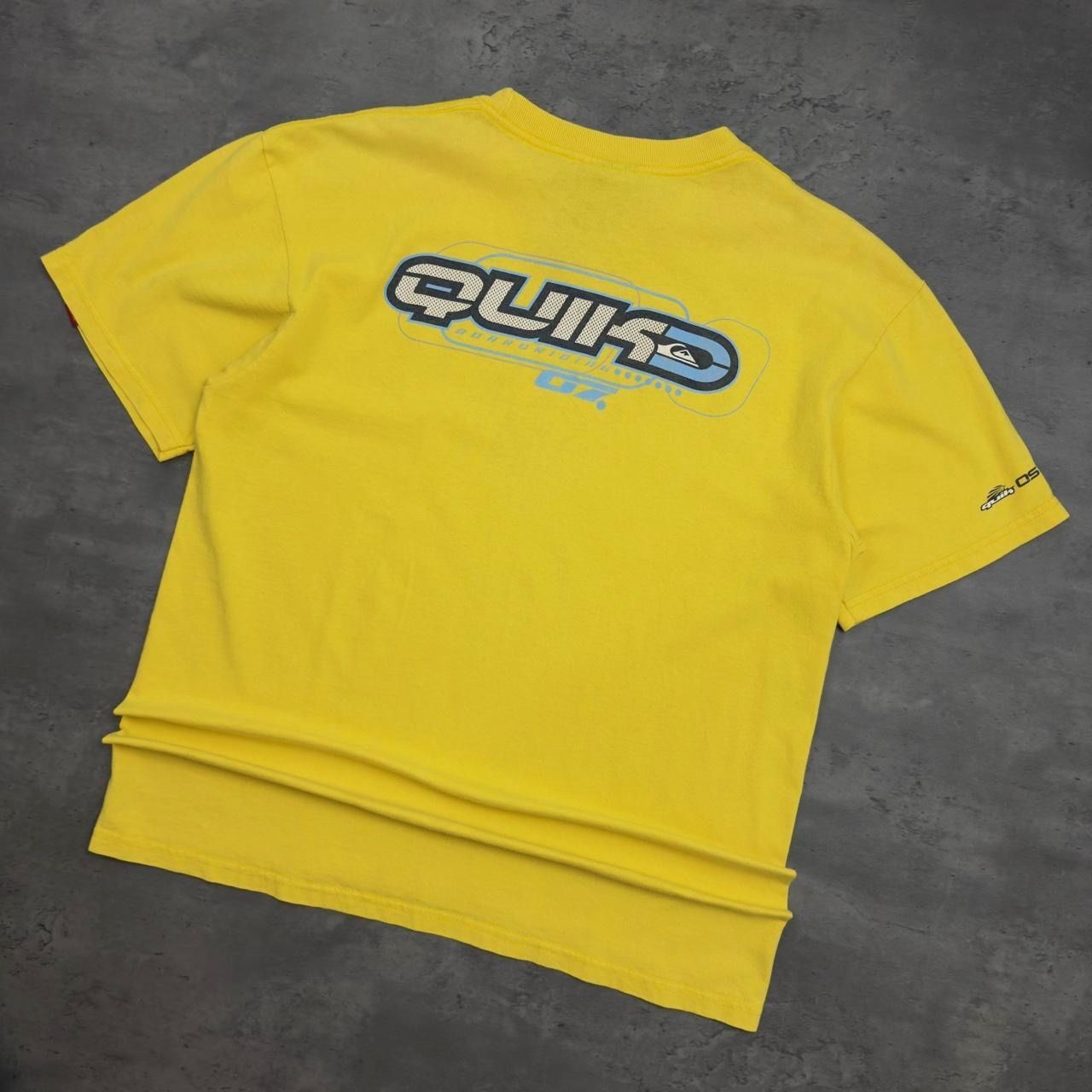 Yellow and Blue Quiksilver T-shirt