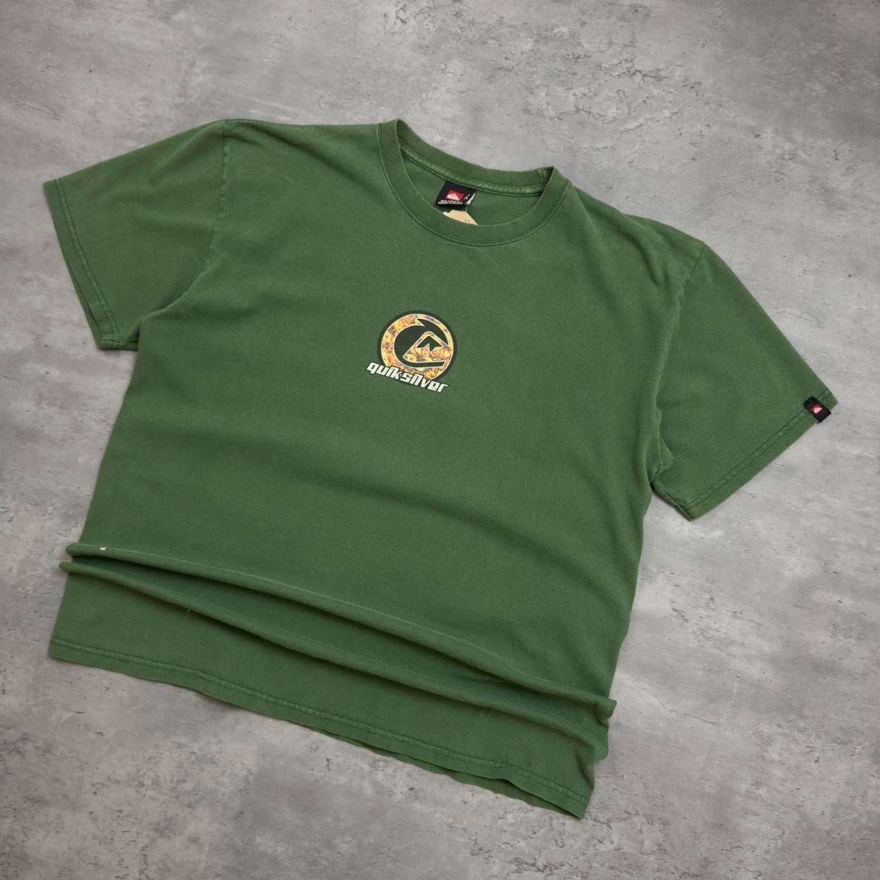 Green Quiksilver Print T-shirt