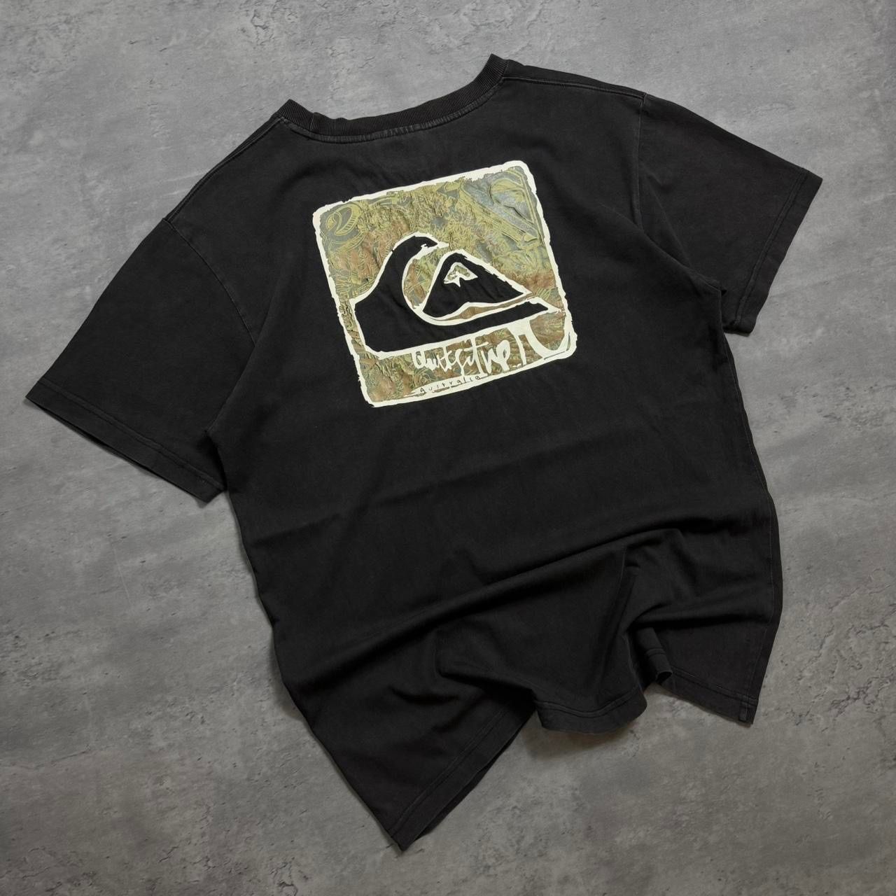 Black Quksilver Print T-shirt