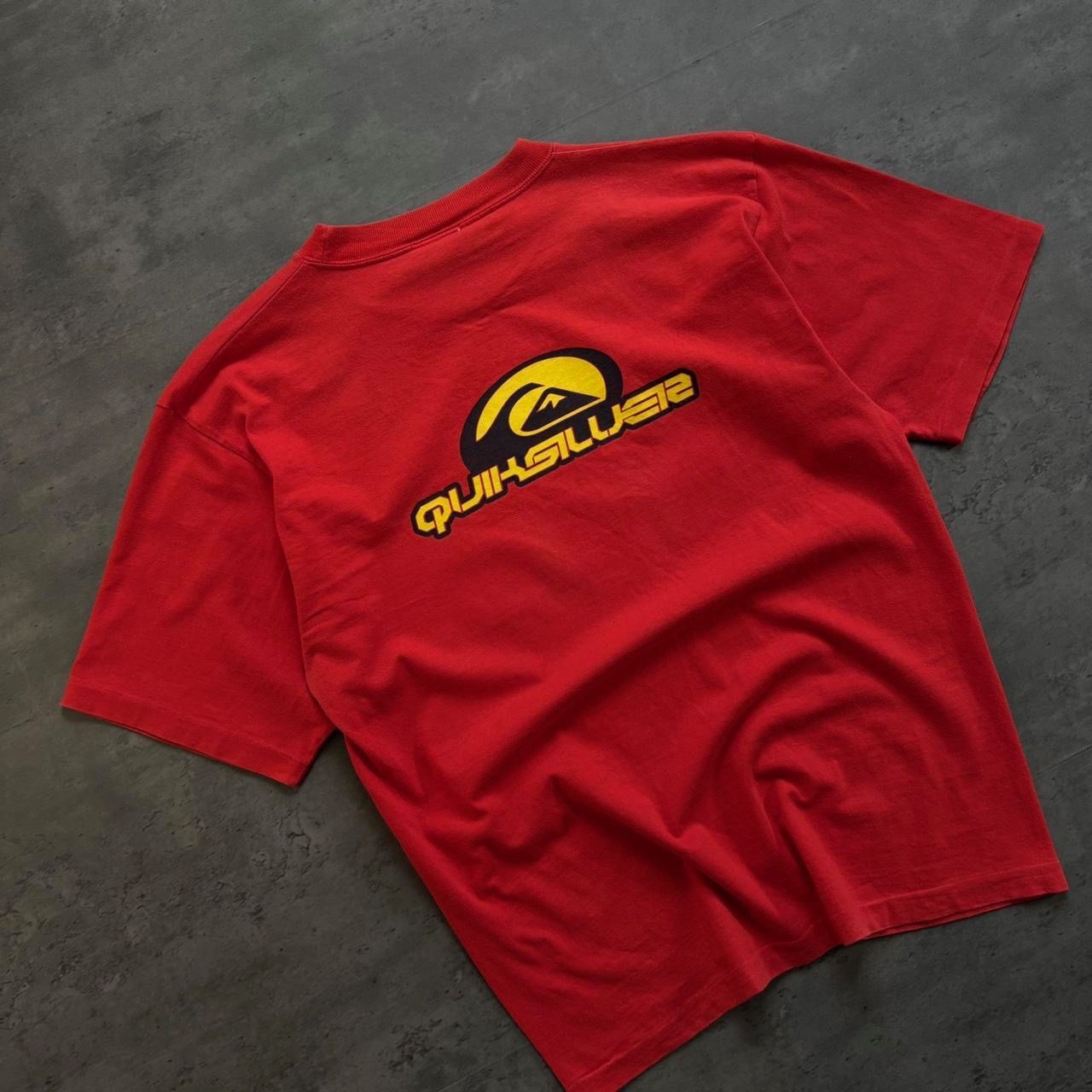 Red and Yellow Quiksilver T-shirt