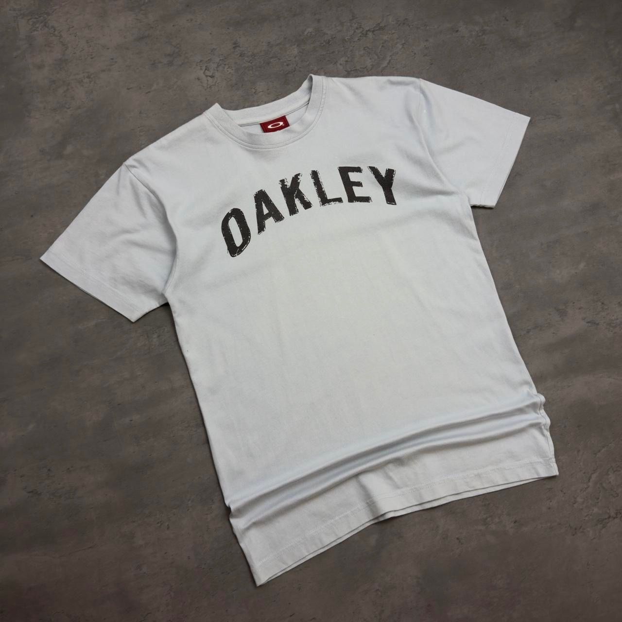 Baby Blue Oakley Spellout T-shirt