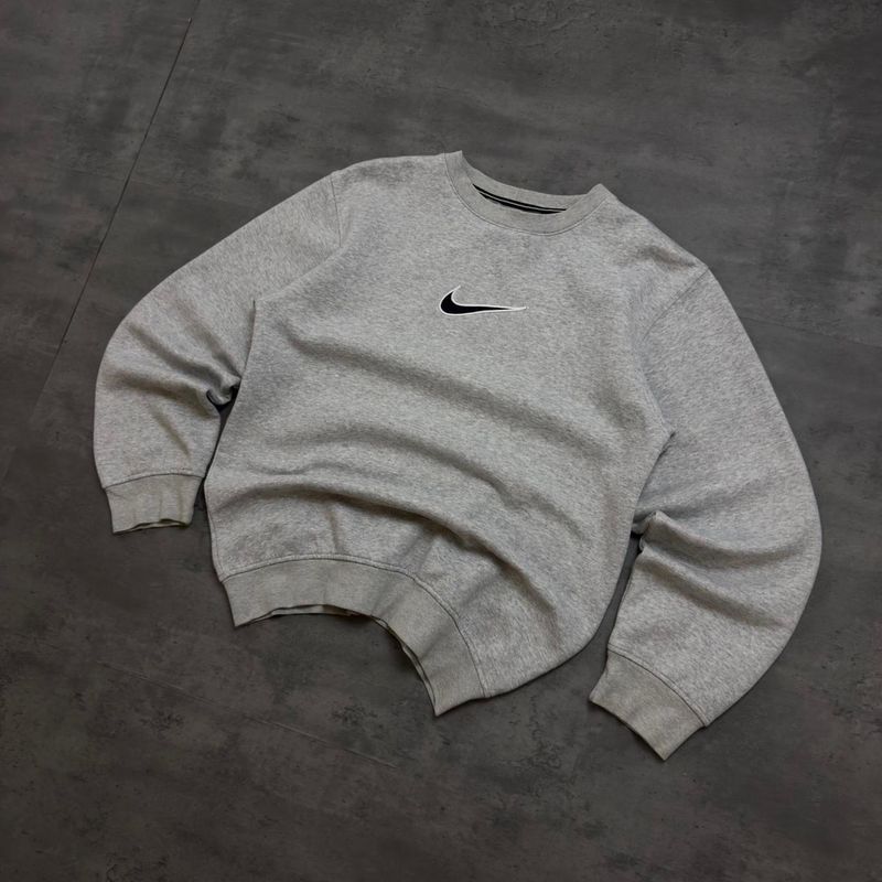 Grey Nike Embroidered Centre Logo Sweatshirt