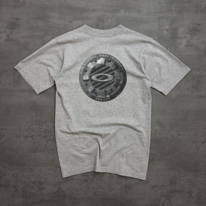 Grey and Orange Oakley Software Double Print T-shirt