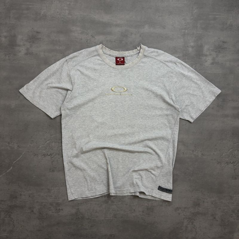 Grey Oakley Puff Print Centre Logo T-shirt