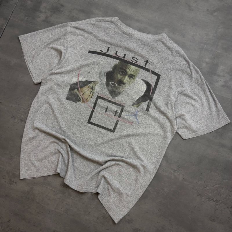 Grey Nike Jordan 'The fundamentals Will Never Change' Graphic T-shirt