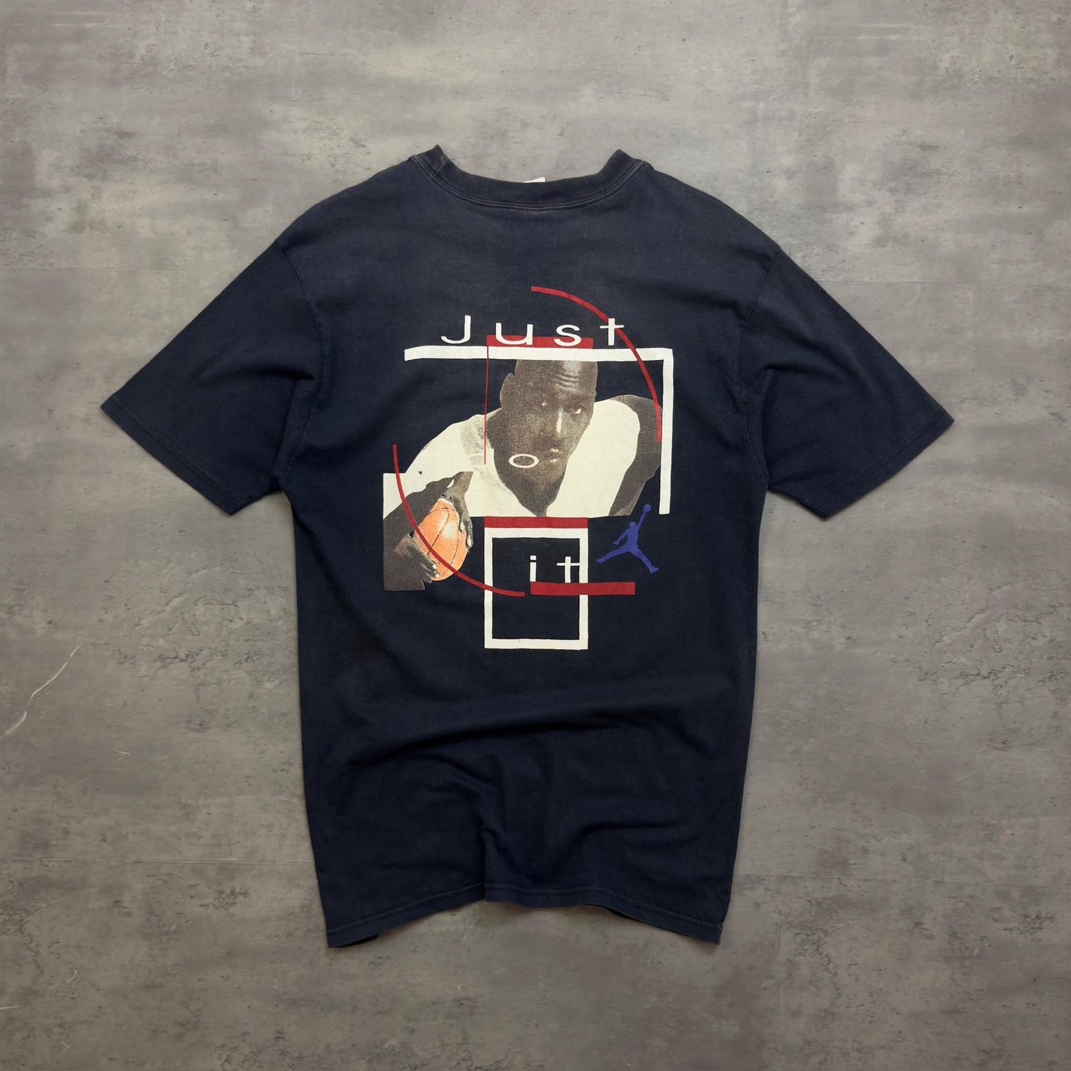 90s Navy Nike &#39;The fundamentals will never change&#39; T-shirt