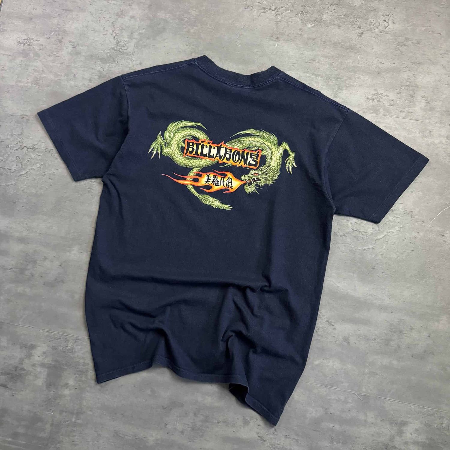 90s Navy RARE Billabong Dragon T-shirt