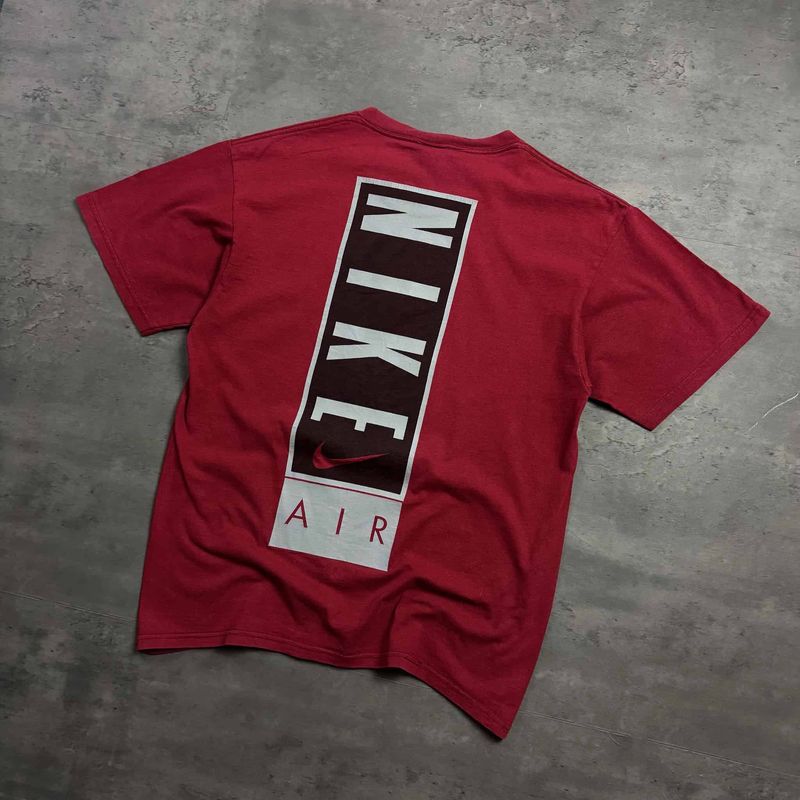 Red Nike Air Big Logo T-shirt