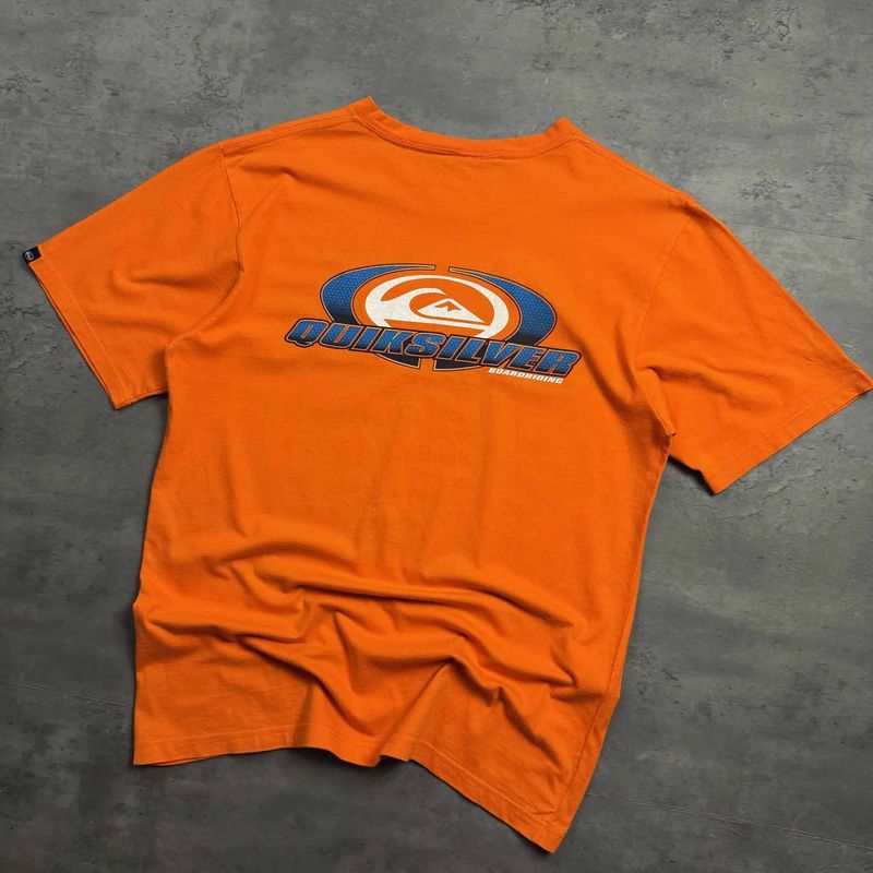 90s Orange Quiksilver T-shirt