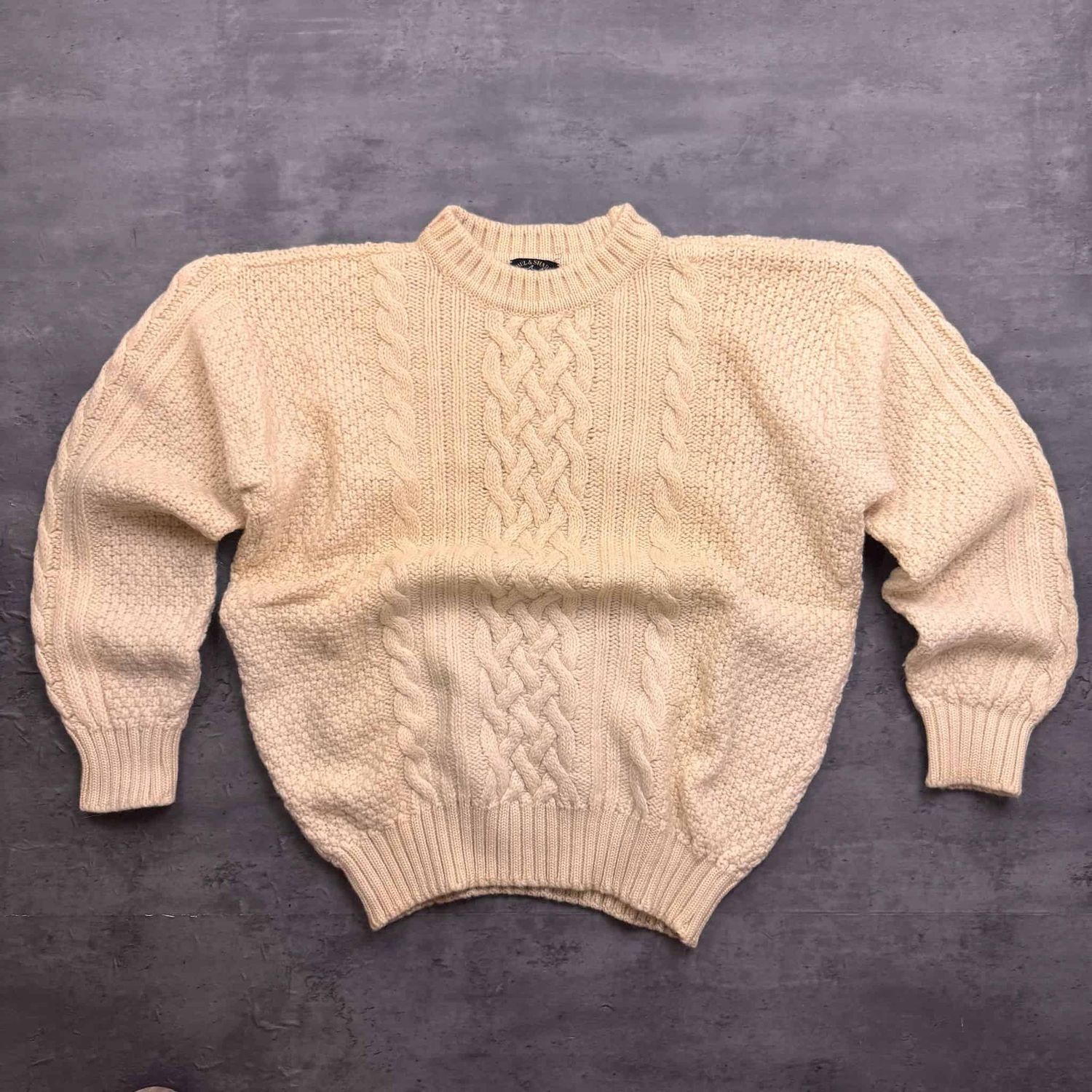90s Cream Paul &amp; Shark Knit
