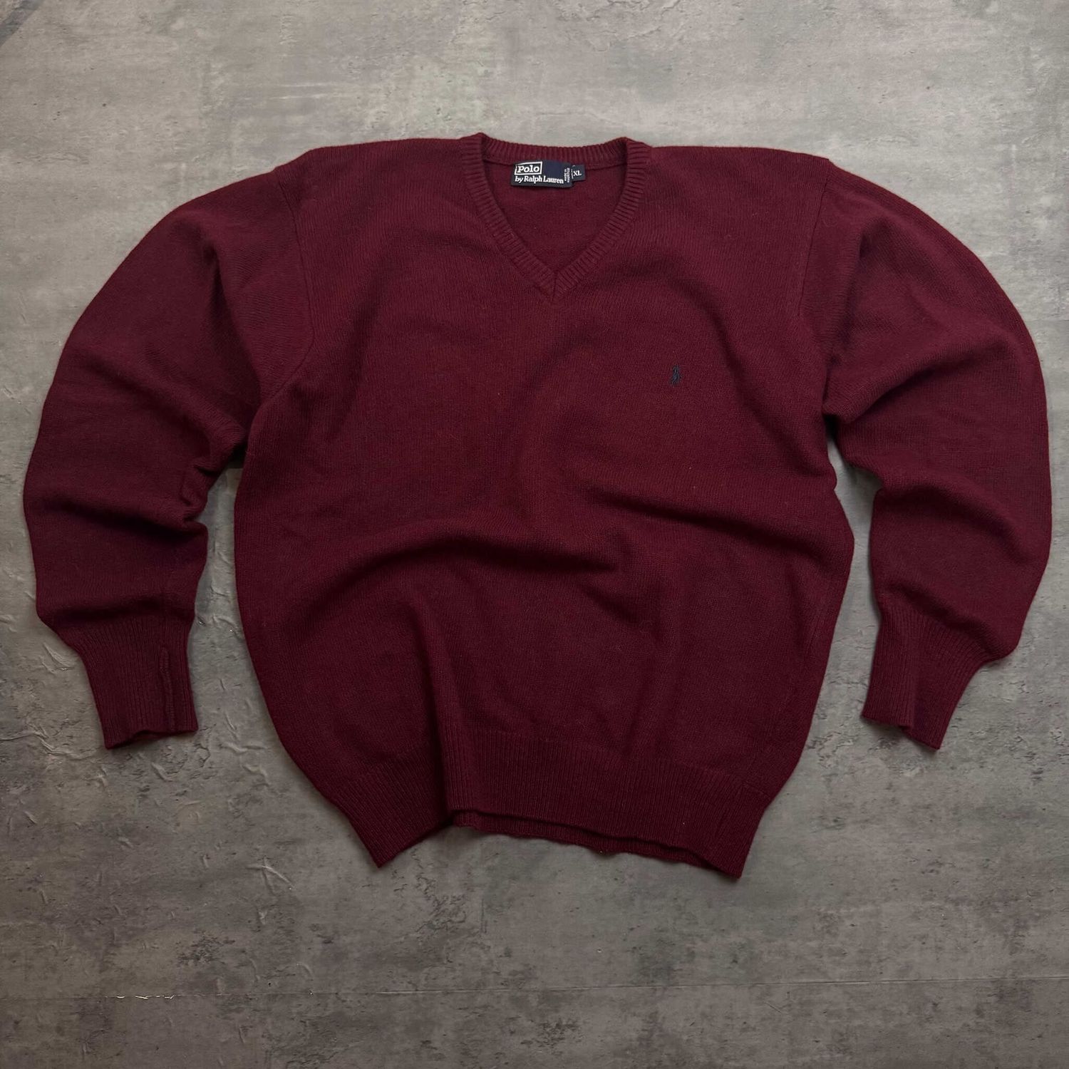 Dark Red Ralph Lauren Knit