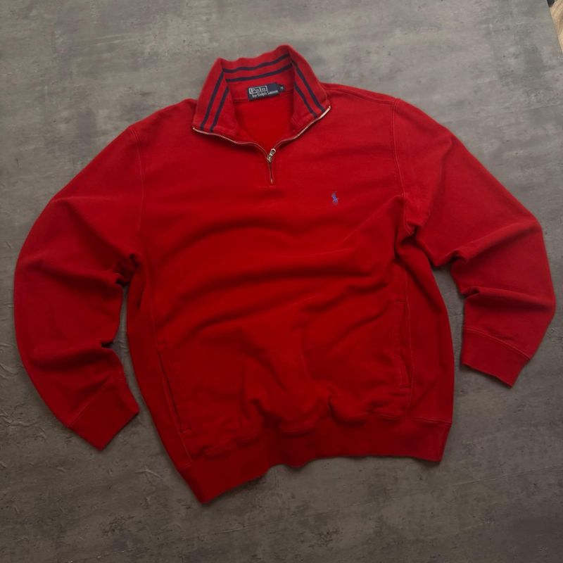 Red Polo Ralph Lauren 1/4 Zip