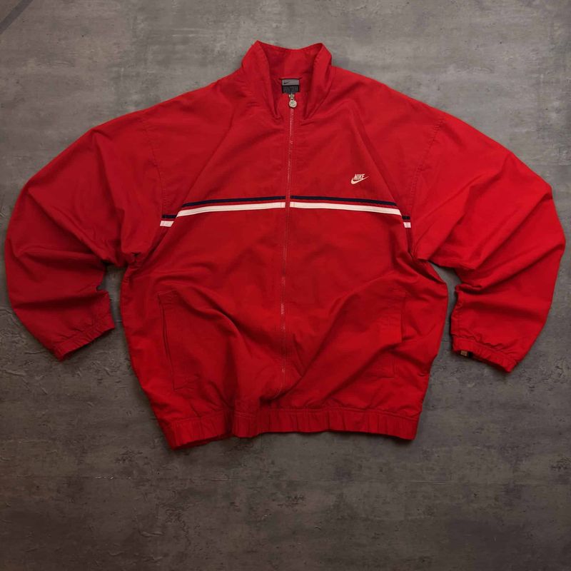 Red Nike Trackjacket