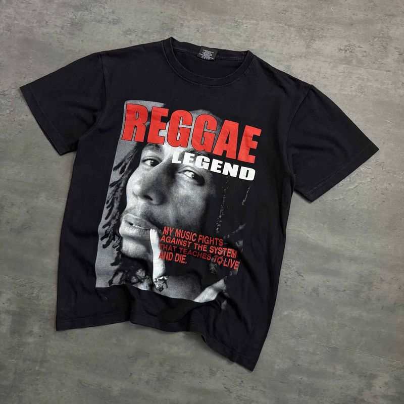 Vintage Black Bob Marley Reggae T-shirt
