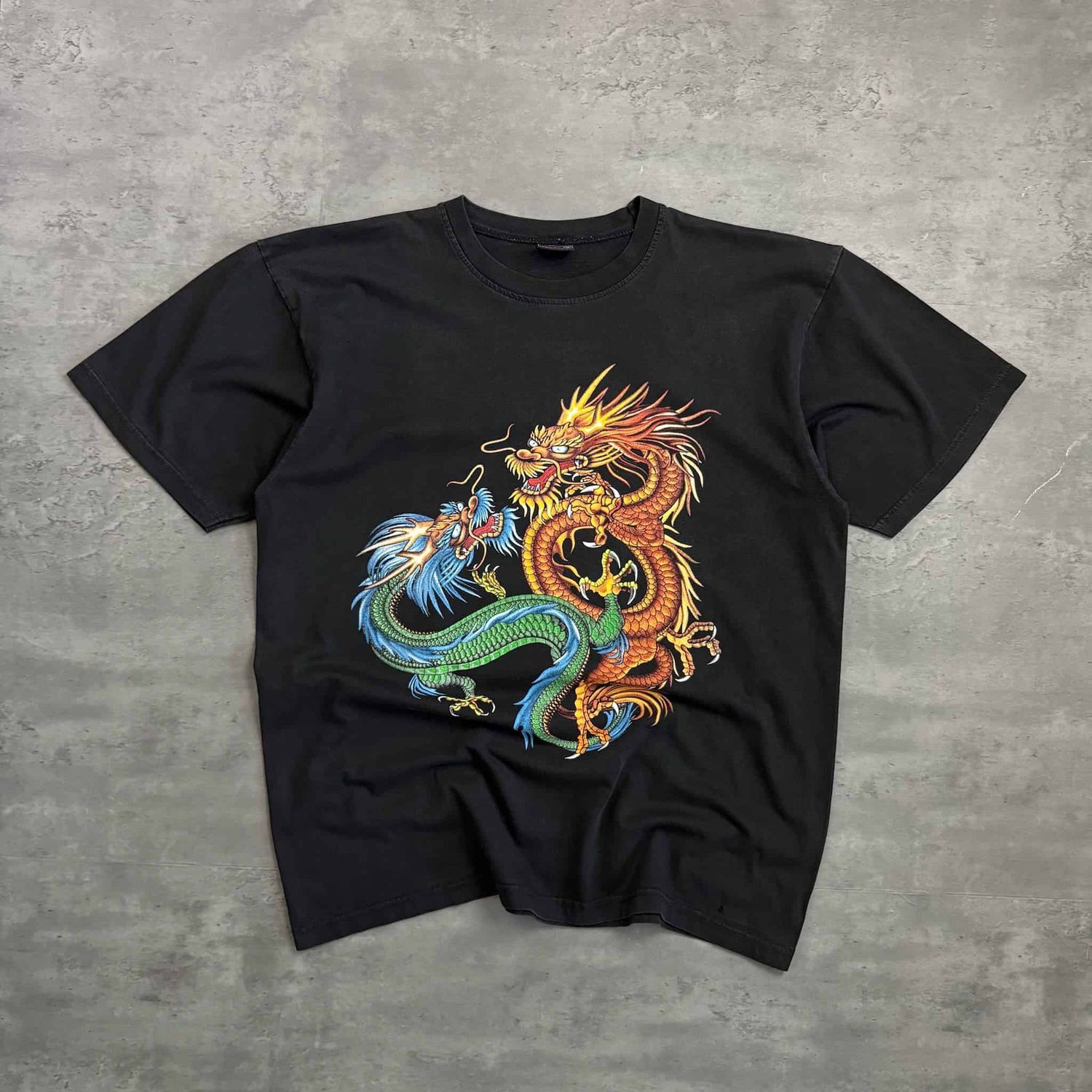 Black Graphic Dragon T-shirt
