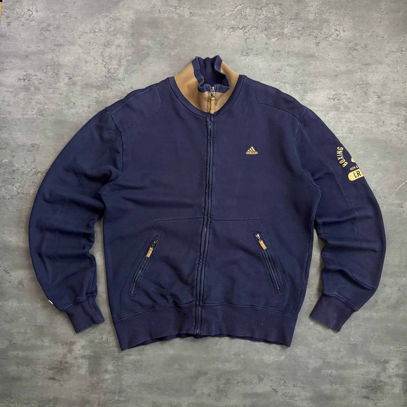 Navy and Gold Adidas Zipup Sweatshirt