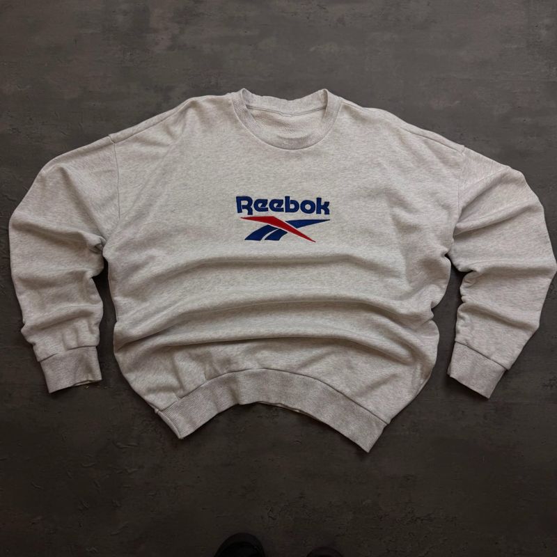 Grey Embroidered Reebok Sweatshirt