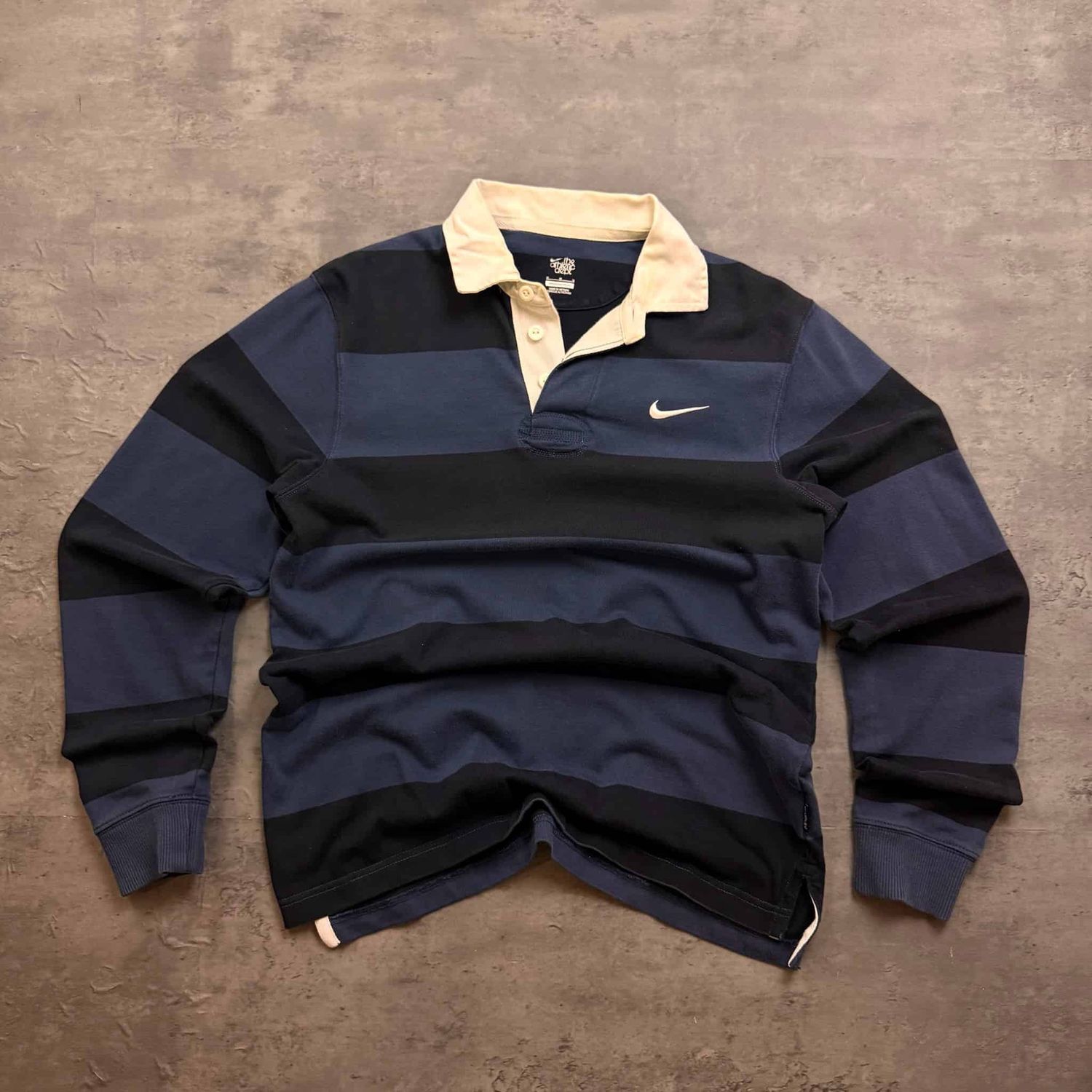 Black and Blue Nike Rugby Shirt