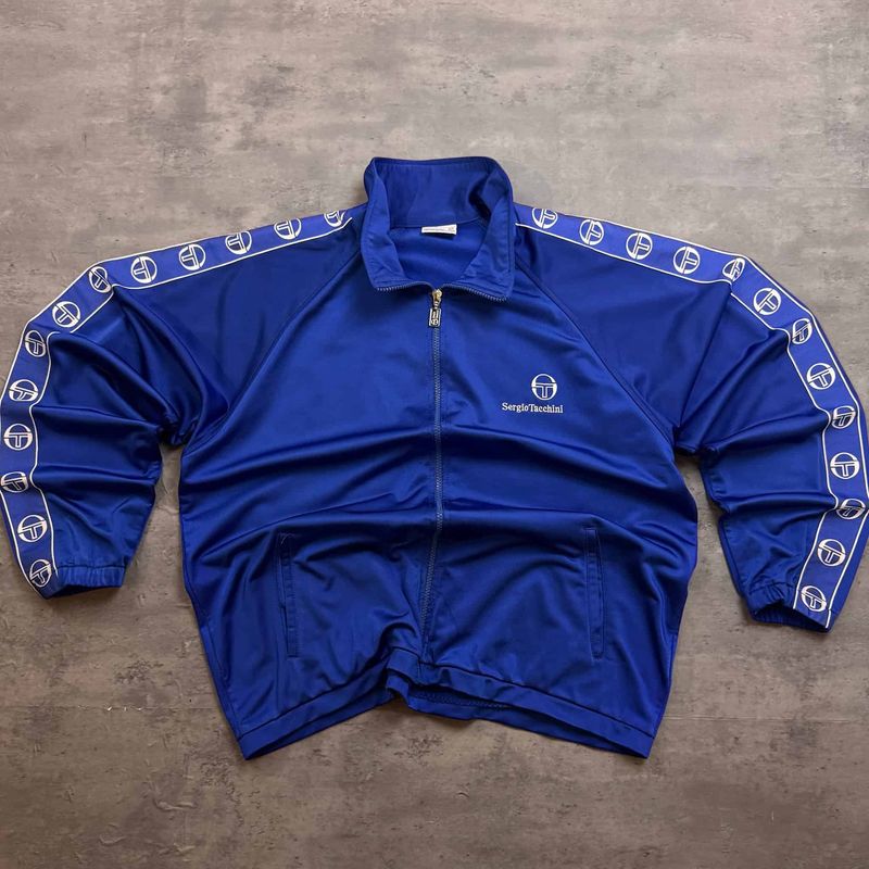 90s Blue Sergio Tacchini Fullzip Tracksuit Top