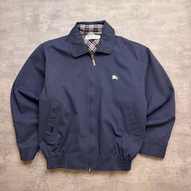 Navy Burberrys Harrington Jacket