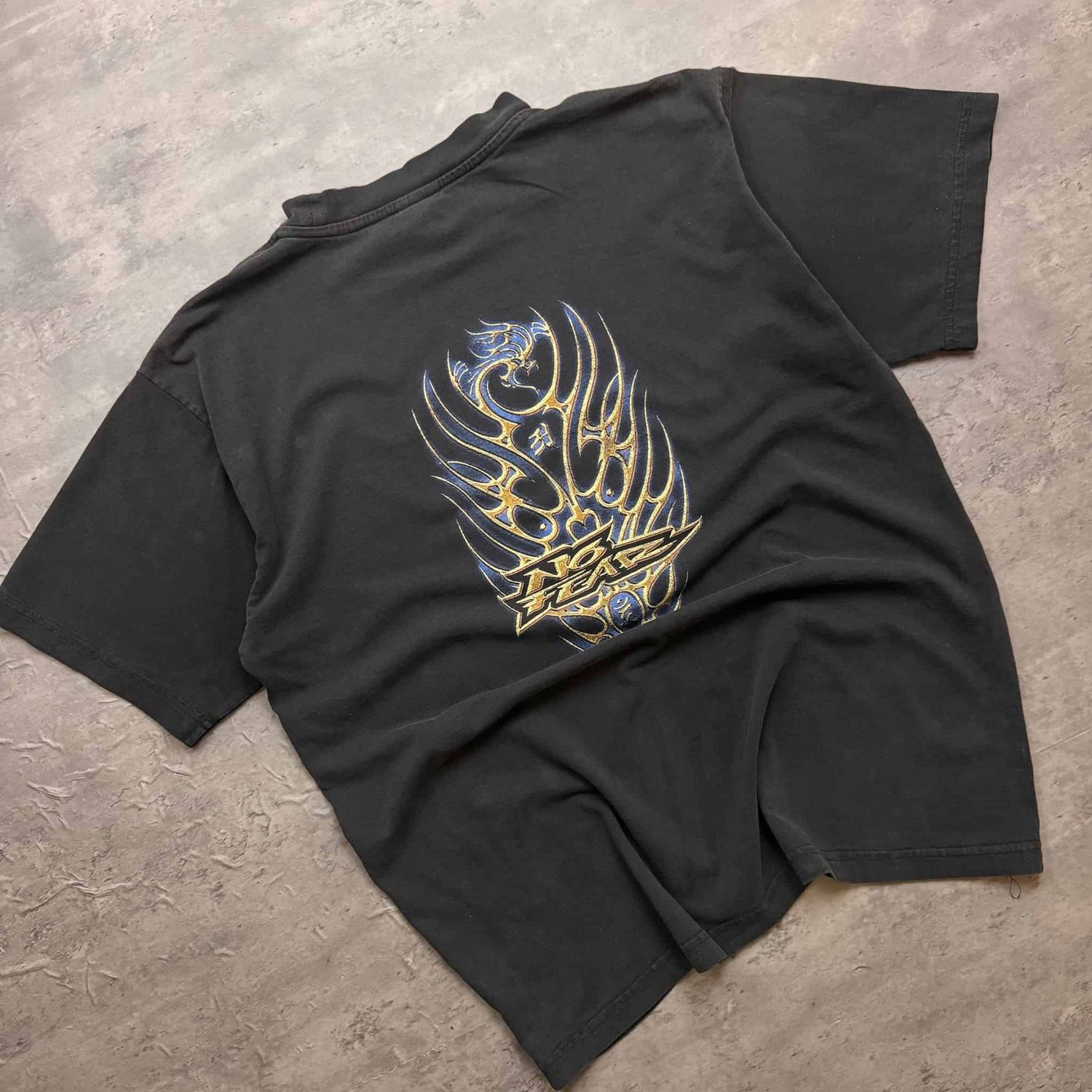 Black Graphic No Fear T-shirt