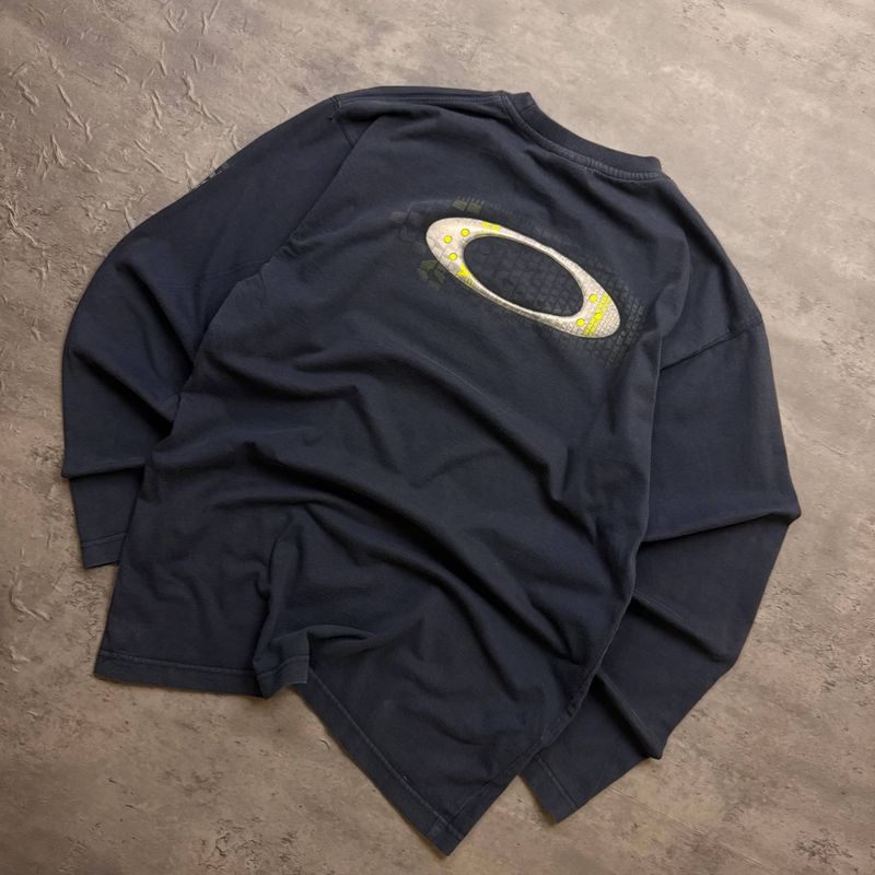 Navy Oakley Longsleeve T-shirt