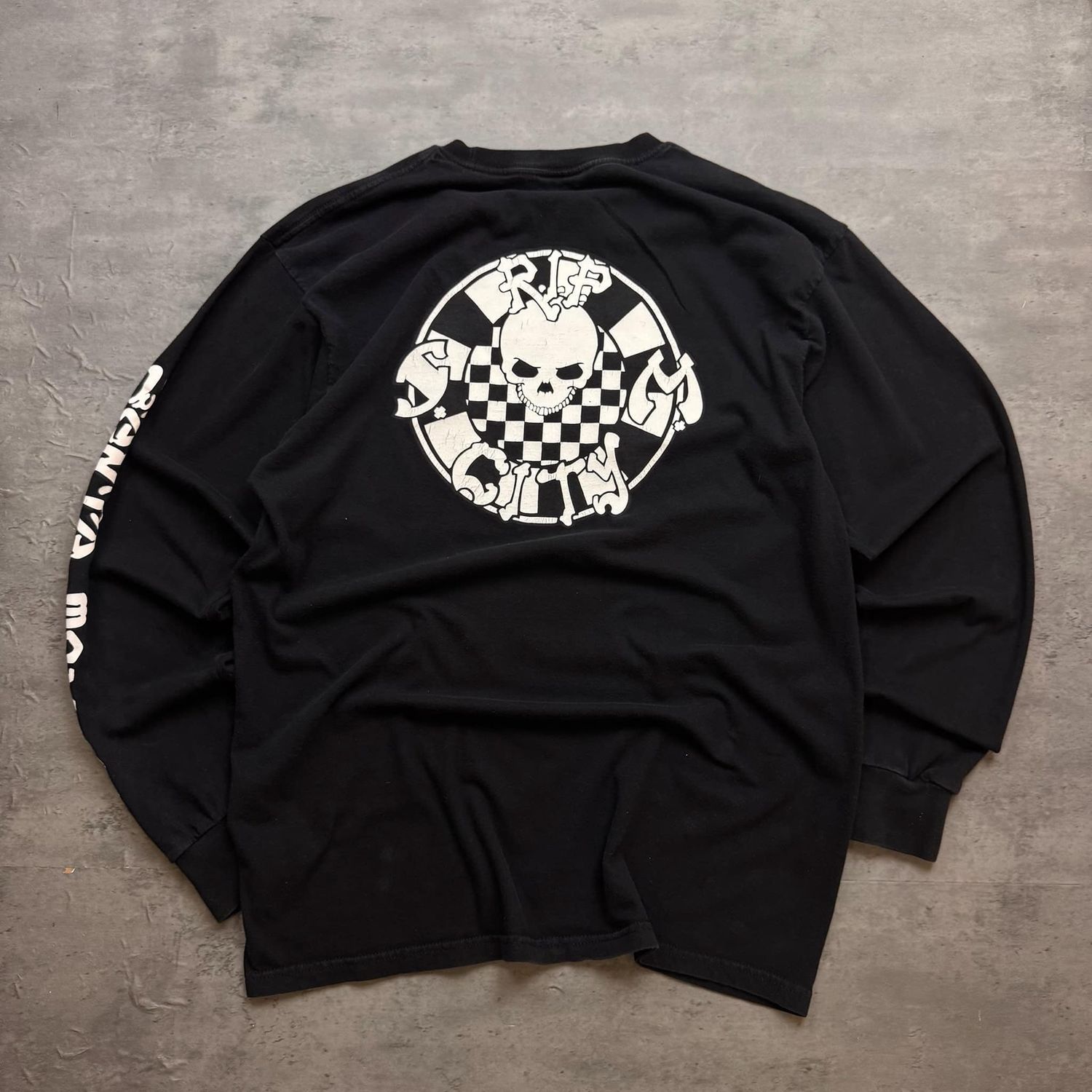 Black Stussy Santa Monica Longsleeve T-shirt
