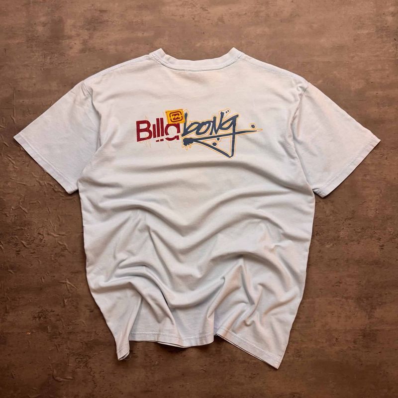 Baby Blue Billabong Graphic T-shirt
