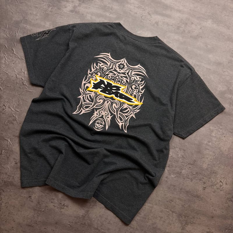 Grey No Fear Graphic T-shirt