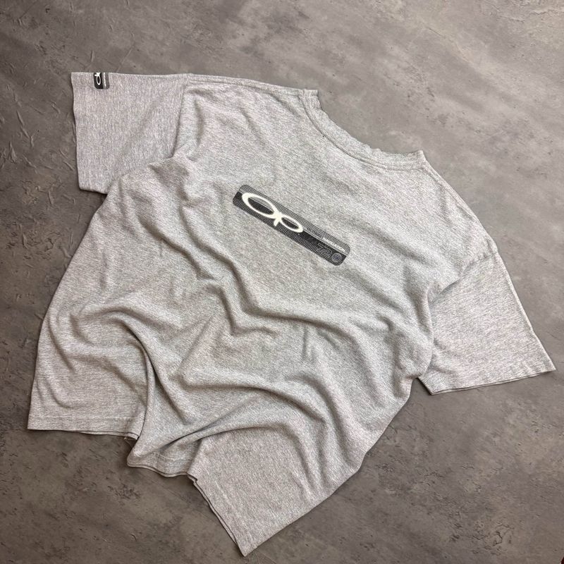 Grey Ocean Pacific Graphic Print T-shirt