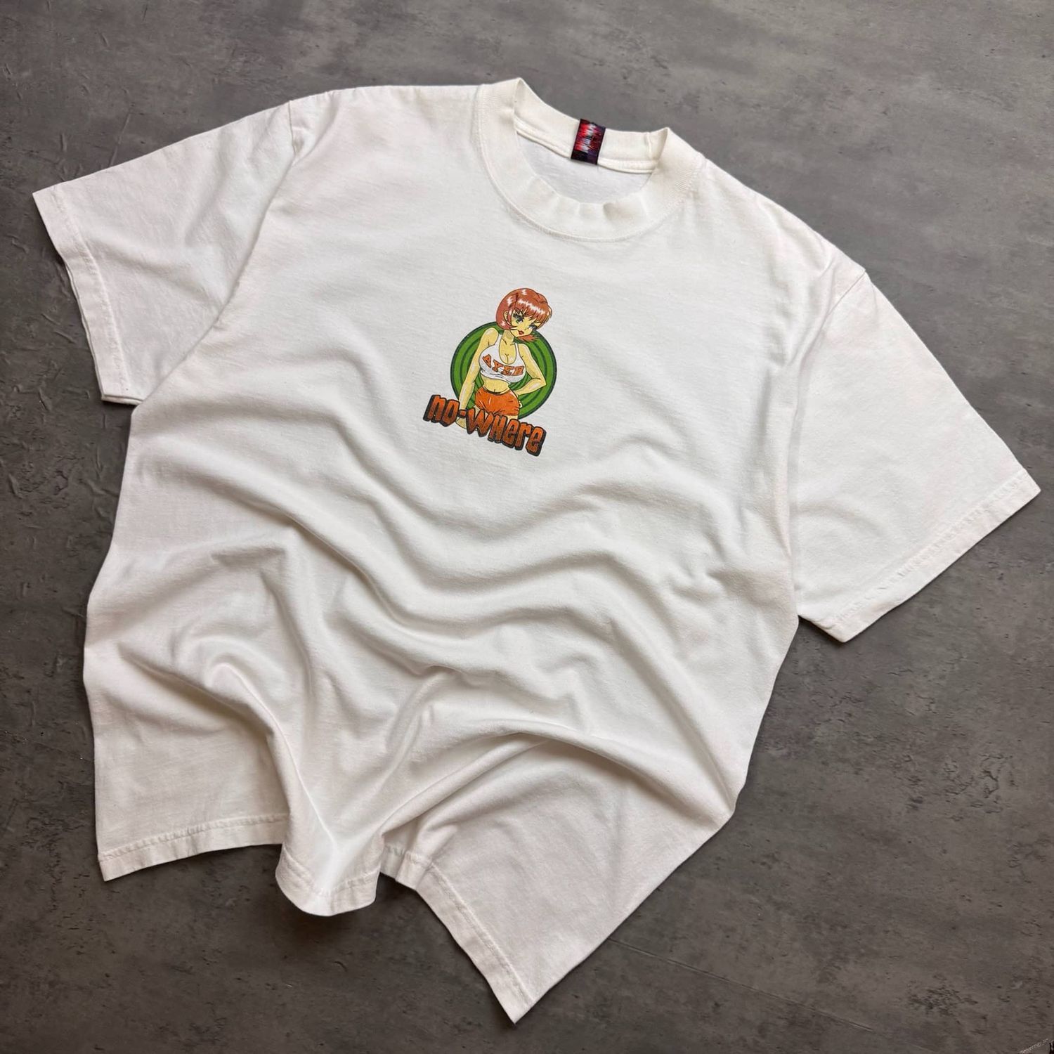 White NOWHERE Miami Graphic T-shirt