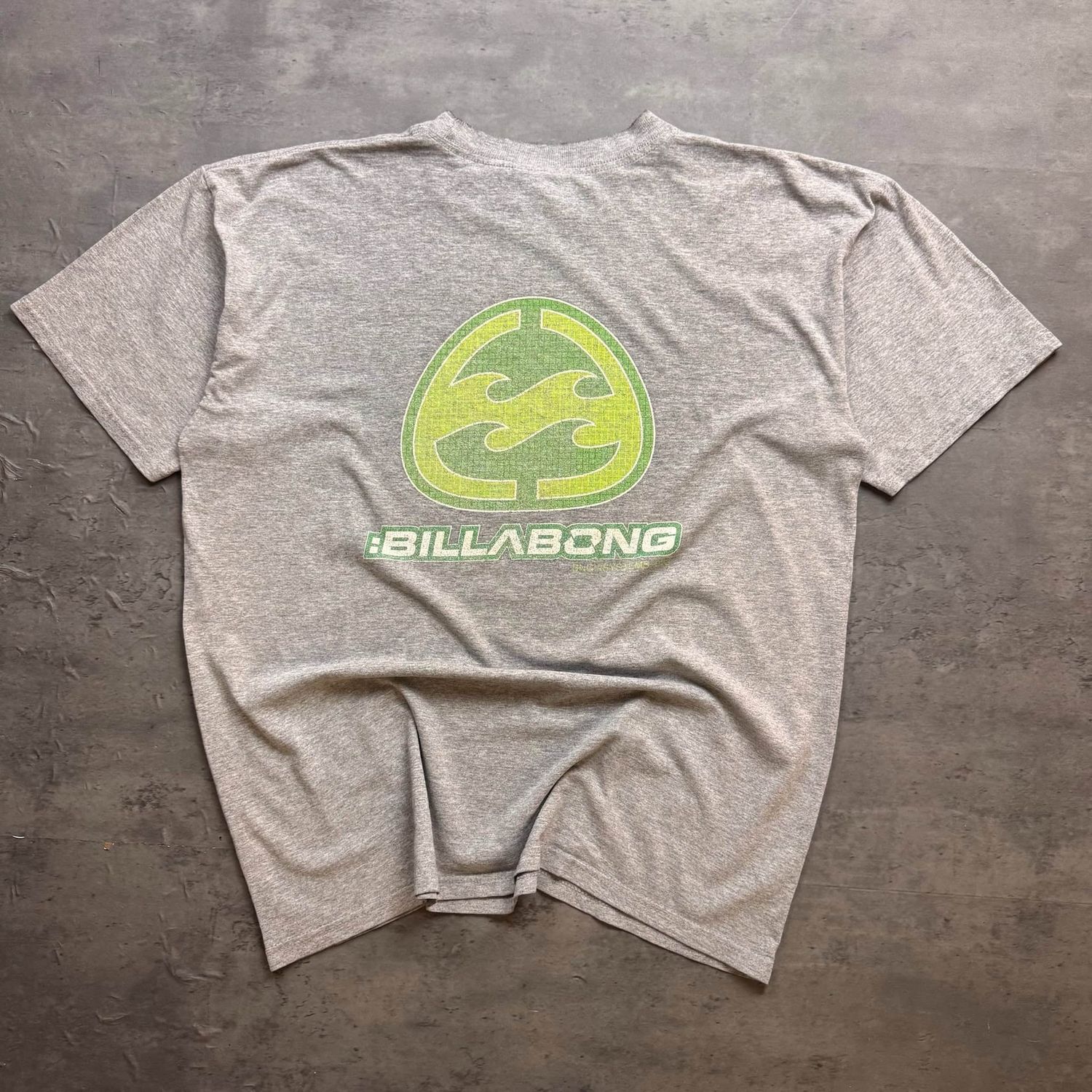 Grey and Green Billabong T-shirt