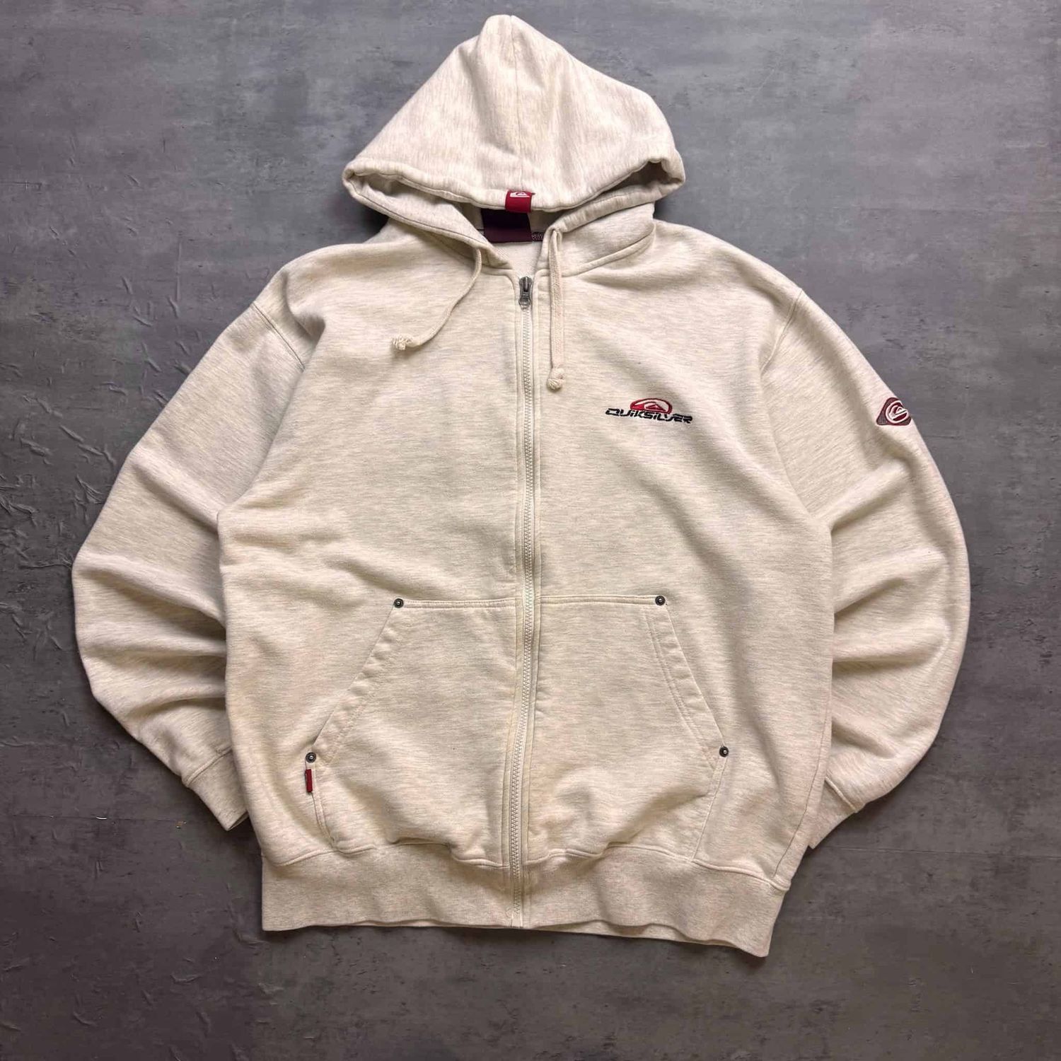 Grey Quiksilver Full-zip Hoodie